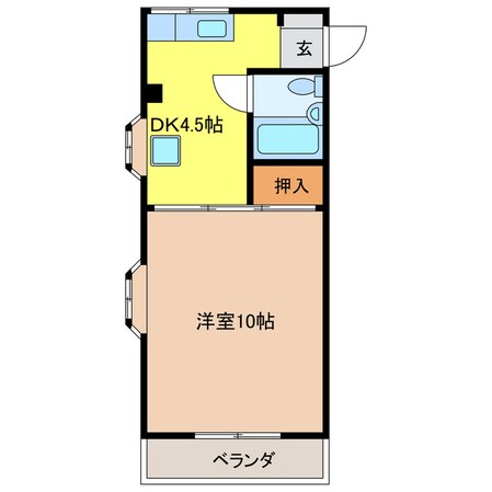 コーポきその物件間取画像